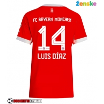 Ženske Nogometnih dresov Bayern Munich Luis Diaz #14 Domači 2025-26 Kratki rokavi